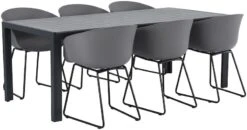 Saarni-Seattle 6-hengen Ruokailuryhmä Käsinojilla, Harmaa 8 Saarni-Seattle 6-hengen Ruokailuryhmä Käsinojilla, Harmaa -Yleinen Kotikauppa 629101 11267 2