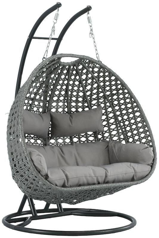 Usva Kahden Istuttava Riipputuoli Ja Teline Harmaa 2 Usva Kahden Istuttava Riipputuoli Ja Teline Harmaa - Image 2