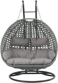 Usva Kahden Istuttava Riipputuoli Ja Teline Harmaa 9 Usva Kahden Istuttava Riipputuoli Ja Teline Harmaa -Yleinen Kotikauppa 641286 1 1