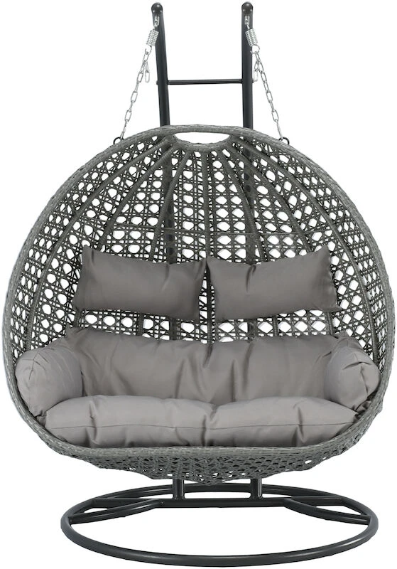 Usva Kahden Istuttava Riipputuoli Ja Teline Harmaa 4 Usva Kahden Istuttava Riipputuoli Ja Teline Harmaa - Image 4