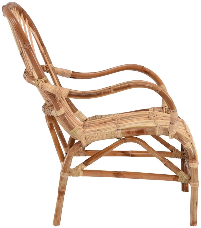 Korte Rottinkituoli Luonnonväri 4 Korte Rottinkituoli Luonnonväri - Image 4