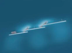 Trio WiZ Melby LED-älykattovalaisin 242 Cm RGB