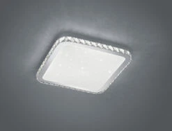 Trio Sapporo LED Plafondi 41,5x41,5 Cm Valkoinen