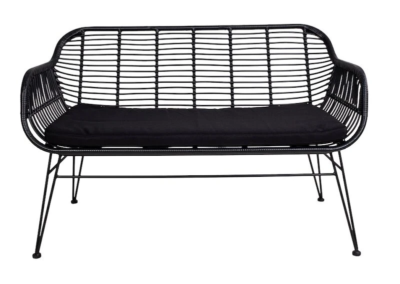 House Nordic Trieste Sohva Polyrottinki Luonnonväri, Musta Pehmuste 5 House Nordic Trieste Sohva Polyrottinki Luonnonväri, Musta Pehmuste - Image 5