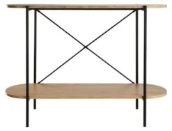 Day Retro Sivupöytä 100x30x75 Cm Musta/tammi