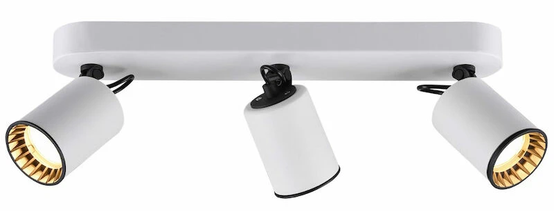 Trio Pago Spotti 3-os. Mattavalkoinen-musta 2 Trio Pago Spotti 3-os. Mattavalkoinen-musta - Image 2