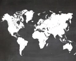 Maailmankartta Juliste 40x50 Cm