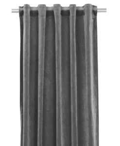 Svanefors Elise Samettiverhot 2x135x280 Cm Tummanharmaa