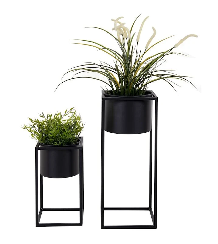 House Nordic Marla Kukkateline Setti 2 Kpl Musta 2 House Nordic Marla Kukkateline Setti 2 Kpl Musta - Image 2