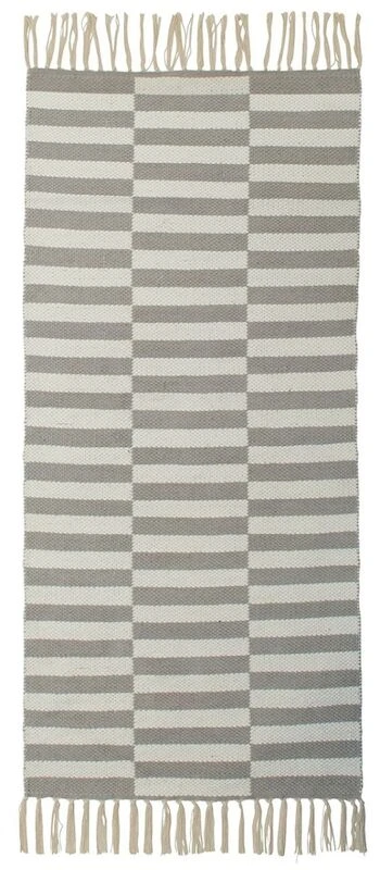 Svanefors Adita Puuvillamatto 70x140 Cm Harmaa-valkoinen 1 Svanefors Adita Puuvillamatto 70x140 Cm Harmaa-valkoinen