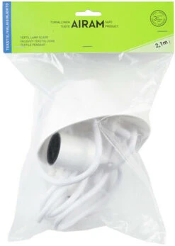 Airam Kattovalaisimen Tekstiili Johtosarja 2,1 M Valkoinen 5 Airam Kattovalaisimen Tekstiili Johtosarja 2,1 M Valkoinen -Yleinen Kotikauppa Airam kattovalaisin tekstiili20johtosarja 21m valk1