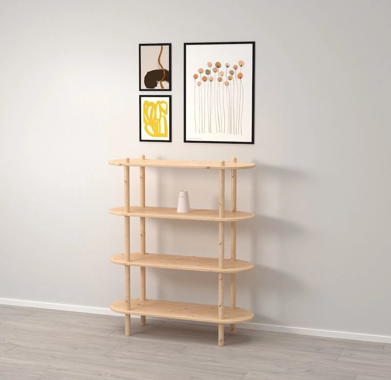 Askel Avohylly 100x35x119 Cm Puuvalmis 1 Askel Avohylly 100x35x119 Cm Puuvalmis