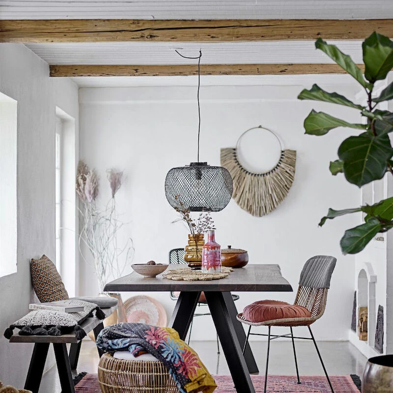 Bloomingville Bamboo Riippuvalaisin, Musta 4 Bloomingville Bamboo Riippuvalaisin, Musta - Image 4