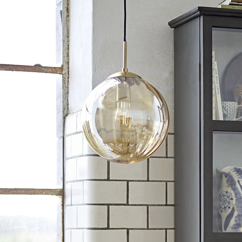 Bloomingville Heloise Riippuvalaisin Ø25 Cm Ruskea 1 Bloomingville Heloise Riippuvalaisin Ø25 Cm Ruskea