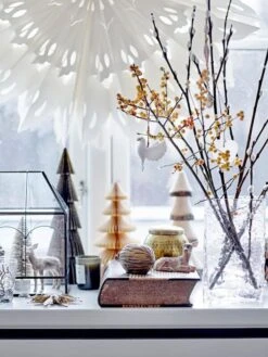 Bloomingville Milan Paperikuuset 2 Kpl 30,5 Cm Luonnonväri/vihreä