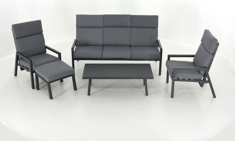 Havu Sohvaryhmä Mekanismituoleilla Musta/harmaa 1 Havu Sohvaryhmä Mekanismituoleilla Musta/harmaa