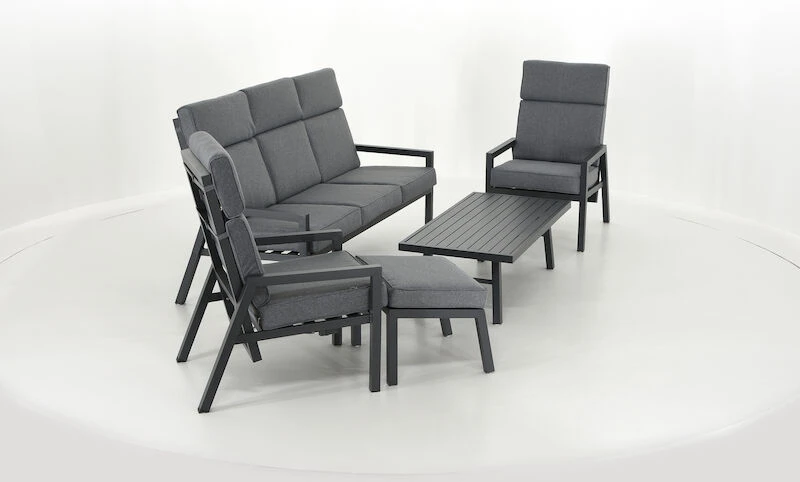 Havu Sohvaryhmä Mekanismituoleilla Musta/harmaa 3 Havu Sohvaryhmä Mekanismituoleilla Musta/harmaa - Image 3