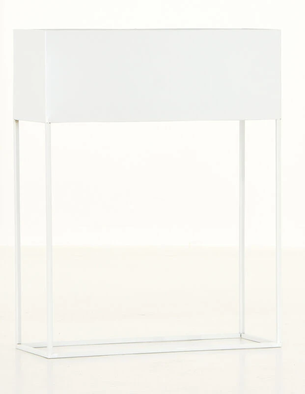 Pihka Kukkateline Valkoinen Metalli 6 Pihka Kukkateline Valkoinen Metalli - Image 6