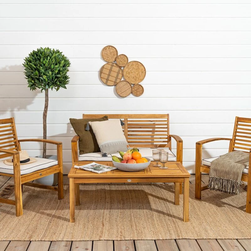 Elo Sohvaryhmä Akaasia, Hiekka Pehmusteet 2 Elo Sohvaryhmä Akaasia, Hiekka Pehmusteet - Image 2