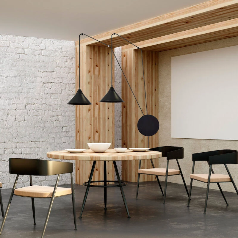 Emibig Abramo Riippuvalaisin 2-osainen Musta 3 Emibig Abramo Riippuvalaisin 2-osainen Musta - Image 3