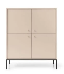 Eureka Fine Kaappi 4-ovella Beige -Yleinen Kotikauppa Fine kaappi beige edesta