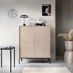 Eureka Fine Kaappi 4-ovella Beige -Yleinen Kotikauppa Fine kaappi beige miljoo 1