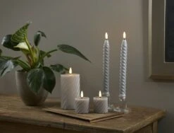 Star Trading Flamme Swirl LED-kynttilä 2 Kpl 7,5 Cm Harmaa 6 Star Trading Flamme Swirl LED-kynttilä 2 Kpl 7,5 Cm Harmaa -Yleinen Kotikauppa Flamme swirl led kynttila 75cm 2 harmaa miljoo