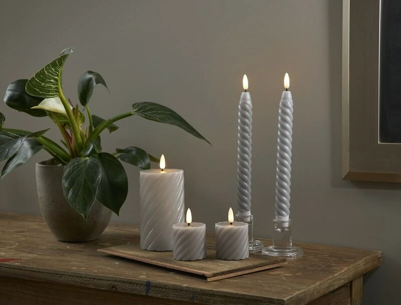 Star Trading Flamme Swirl LED-kynttilä 2 Kpl 7,5 Cm Harmaa 3 Star Trading Flamme Swirl LED-kynttilä 2 Kpl 7,5 Cm Harmaa - Image 3