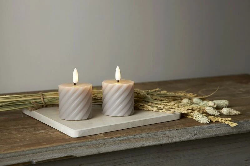 Star Trading Flamme Swirl LED-kynttilä 2 Kpl 7,5 Cm Harmaa 4 Star Trading Flamme Swirl LED-kynttilä 2 Kpl 7,5 Cm Harmaa - Image 4