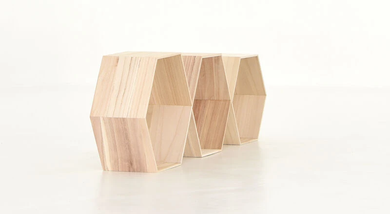 Haiko Seinähylly Sarja Luonnonväri/valkoinen 4 Haiko Seinähylly Sarja Luonnonväri/valkoinen - Image 4