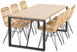 Honka-Pyry 6-hengen Ruokailuryhmä Metallijaloilla Antiikkipetsattu-luonnonväri 10 Honka-Pyry 6-hengen Ruokailuryhmä Metallijaloilla Antiikkipetsattu-luonnonväri -Yleinen Kotikauppa Honka Pyry ruokailuryhma 6 hengen metallijaloilla antiikkipetsattu luonnonvariVeke 3 1