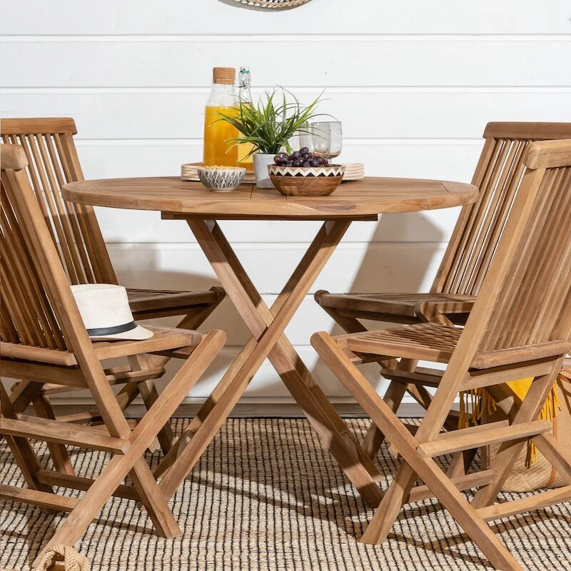 House Nordic Oviedo Pyöreä Tiikki Ruokapöytä Ø100 Cm 2-laatuinen 2 House Nordic Oviedo Pyöreä Tiikki Ruokapöytä Ø100 Cm 2-laatuinen - Image 2