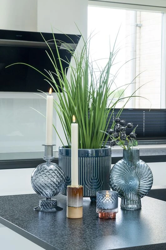 House Nordic Kynttilänjalka 10 Cm Ruskea/vaaleansininen 3 House Nordic Kynttilänjalka 10 Cm Ruskea/vaaleansininen - Image 3