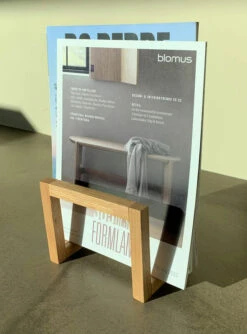 Hübsch Market Lehtiteline Seinälle, 17x27 Cm Tammi