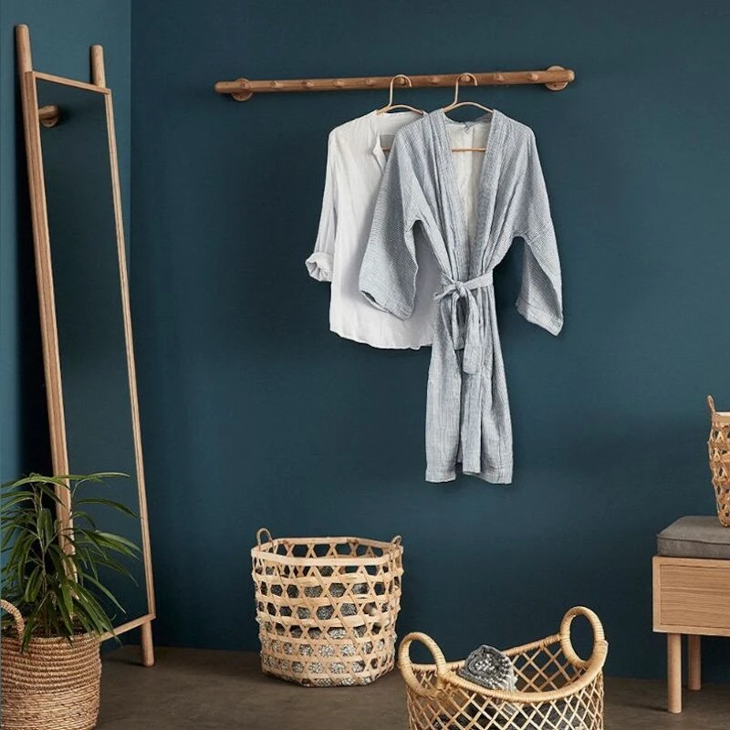 Hübsch Folk Tanko Vaatenaulakko 10-koukulla Tammi 1 Hübsch Folk Tanko Vaatenaulakko 10-koukulla Tammi