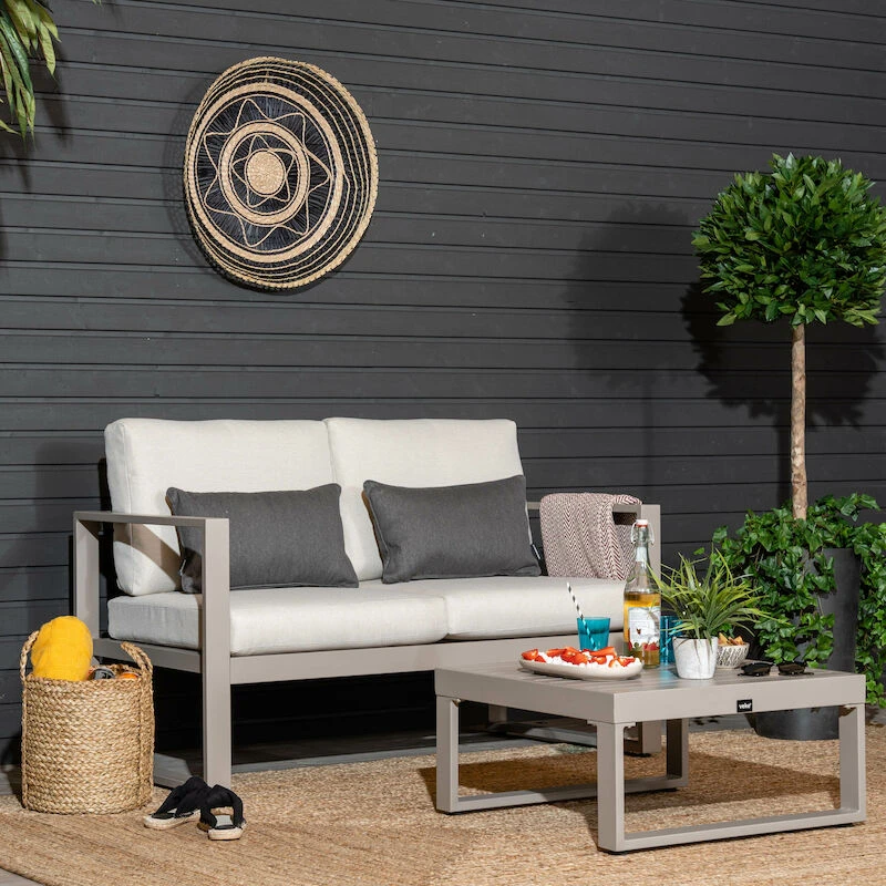 Kallas 2-istuttava Sohva Greige, Hiekka Pehmusteet 4 Kallas 2-istuttava Sohva Greige, Hiekka Pehmusteet - Image 4