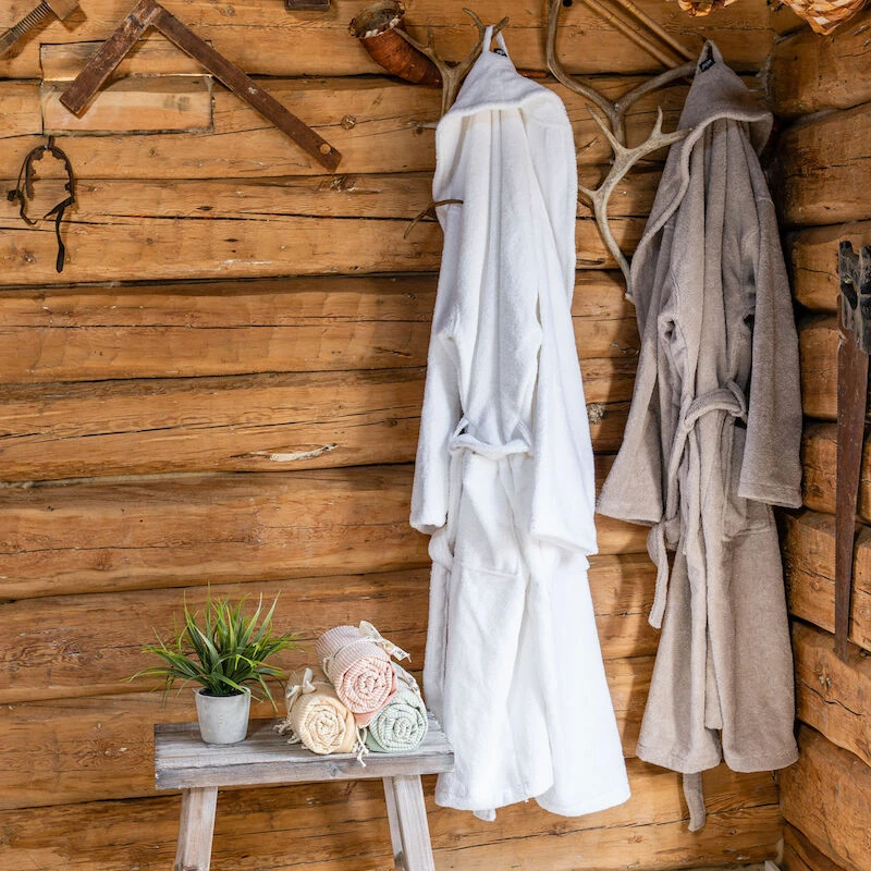 Oslo Kylpytakki L/XL Maitokahvi 2 Oslo Kylpytakki L/XL Maitokahvi - Image 2