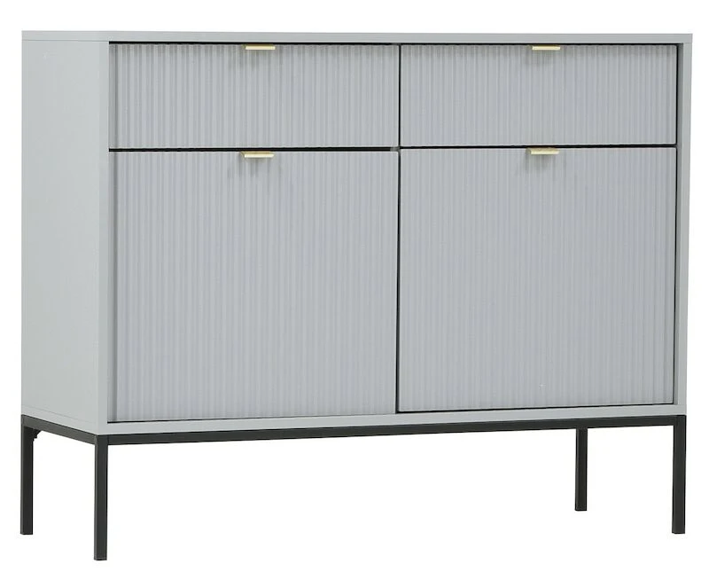 Latte Lipasto 104x39x83 Cm Harmaa 2 Latte Lipasto 104x39x83 Cm Harmaa - Image 2