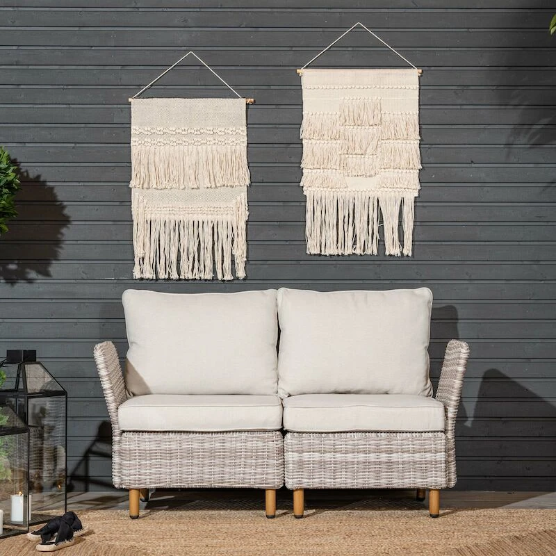 Lehdokki 2-istuttava Sohva Greige/luonnonvalkoinen 3 Lehdokki 2-istuttava Sohva Greige/luonnonvalkoinen - Image 3