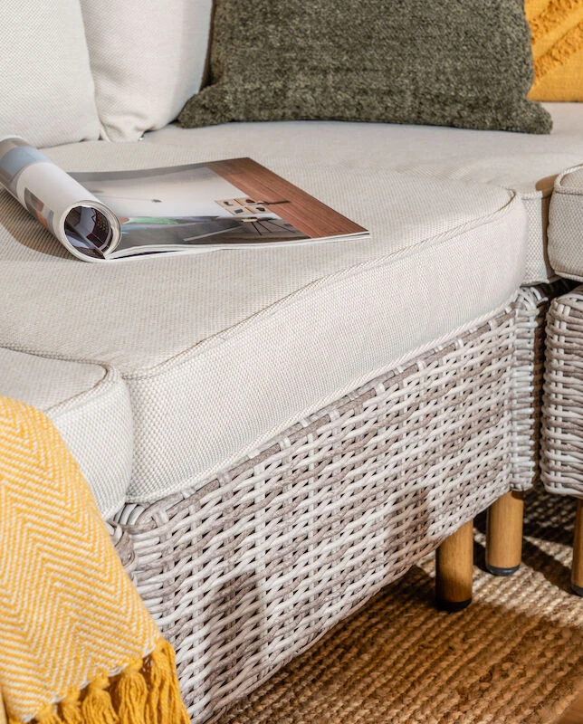 Lehdokki 3-istuttava Sohva Greige/luonnonvalkoinen 2 Lehdokki 3-istuttava Sohva Greige/luonnonvalkoinen - Image 2