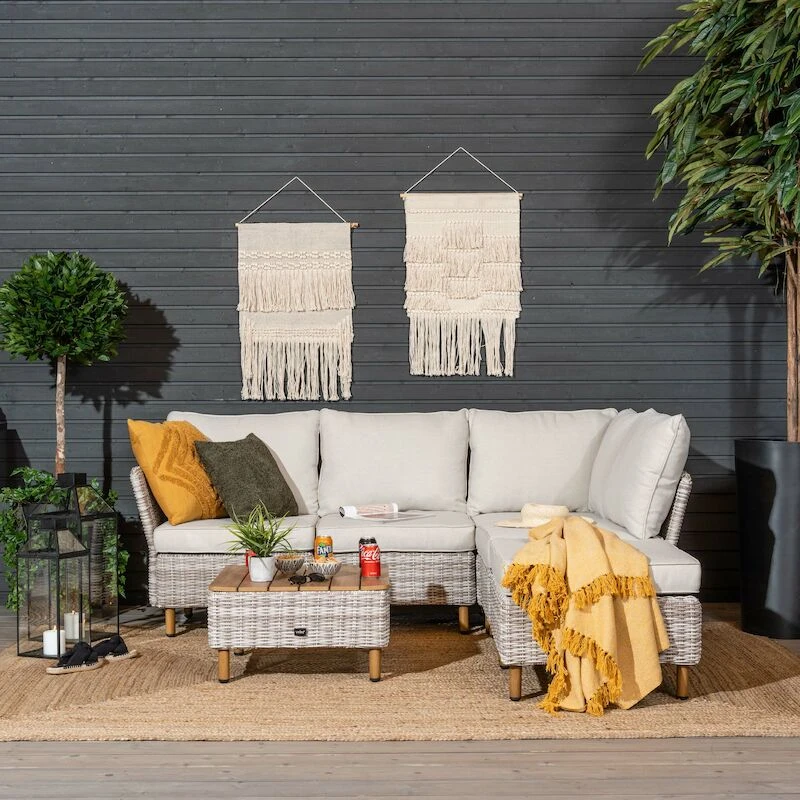 Lehdokki Avokulmasohva Greige/luonnonvalkoinen 2 Lehdokki Avokulmasohva Greige/luonnonvalkoinen - Image 2