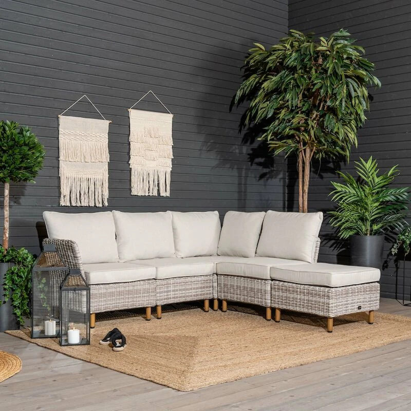 Lehdokki Avokulmasohva Greige/luonnonvalkoinen 3 Lehdokki Avokulmasohva Greige/luonnonvalkoinen - Image 3