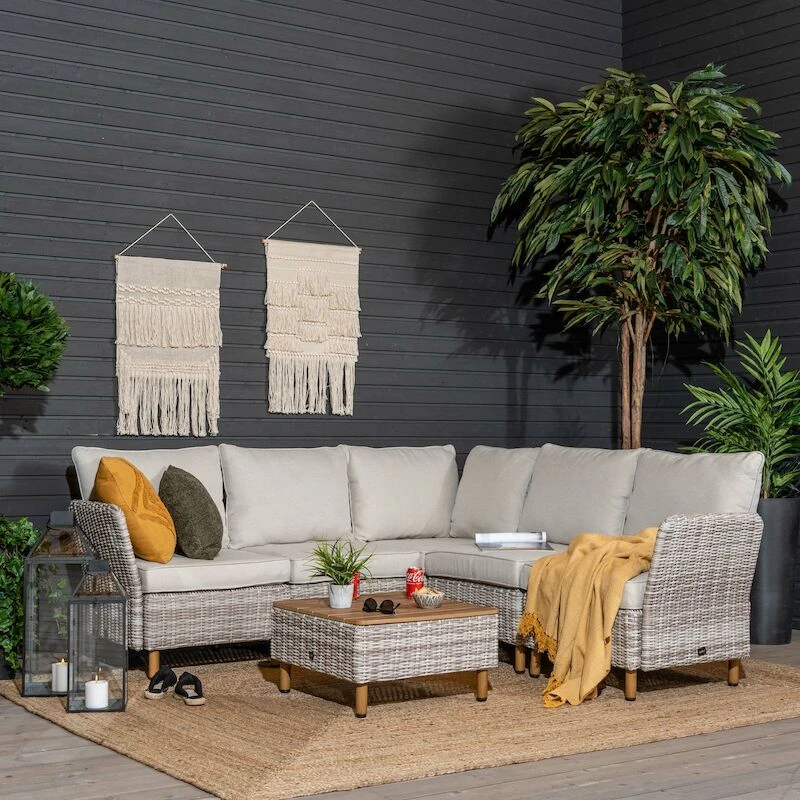 Lehdokki Sohvapöytä 60x60 Cm Greige/luonnonväri 1 Lehdokki Sohvapöytä 60x60 Cm Greige/luonnonväri