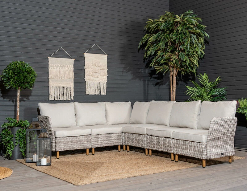 Lehdokki Kulmasohva 2K3 Greige/luonnonvalkoinen 2 Lehdokki Kulmasohva 2K3 Greige/luonnonvalkoinen - Image 2