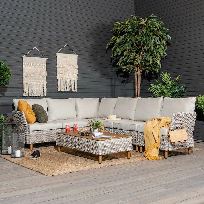 Lehdokki Kulmasohva 2K3 Greige/luonnonvalkoinen 4 Lehdokki Kulmasohva 2K3 Greige/luonnonvalkoinen - Image 4