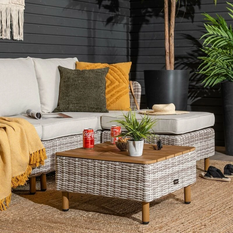 Lehdokki Sohvapöytä 60x60 Cm Greige/luonnonväri 2 Lehdokki Sohvapöytä 60x60 Cm Greige/luonnonväri - Image 2