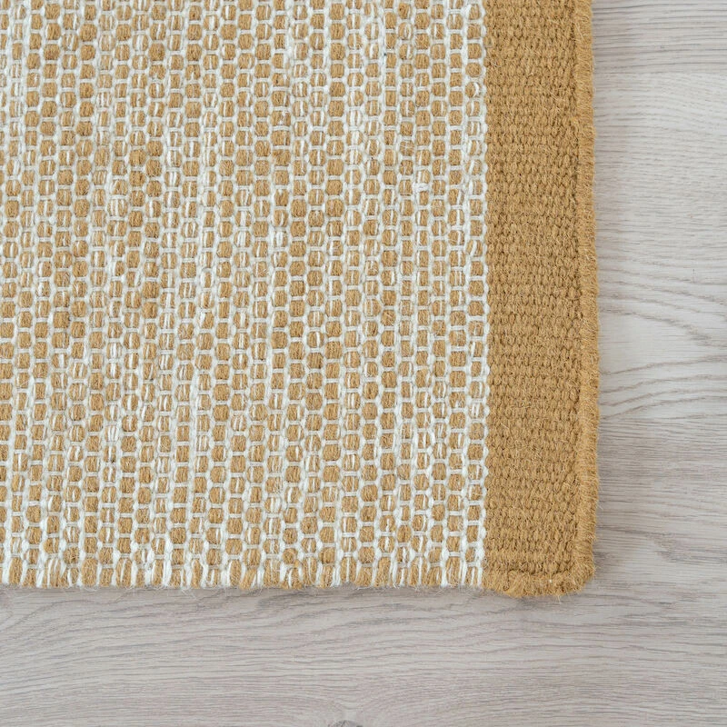 Line Villamatto 160x230 Cm Okra/valkoinen 1 Line Villamatto 160x230 Cm Okra/valkoinen