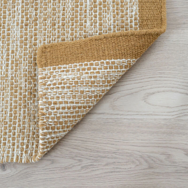 Line Villamatto 160x230 Cm Okra/valkoinen 5 Line Villamatto 160x230 Cm Okra/valkoinen - Image 5