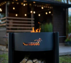 Mustang Malibu Ulkogrilli 116x97x90 Cm Musta