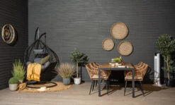 Pallo Riippukeinu Ja Teline Musta/harmaa Pehmuste